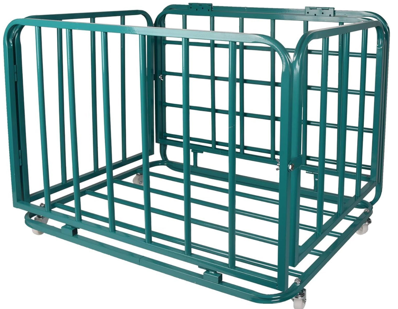 Carrito de Almacenamiento de Balones Plegable Verde 89x70x70