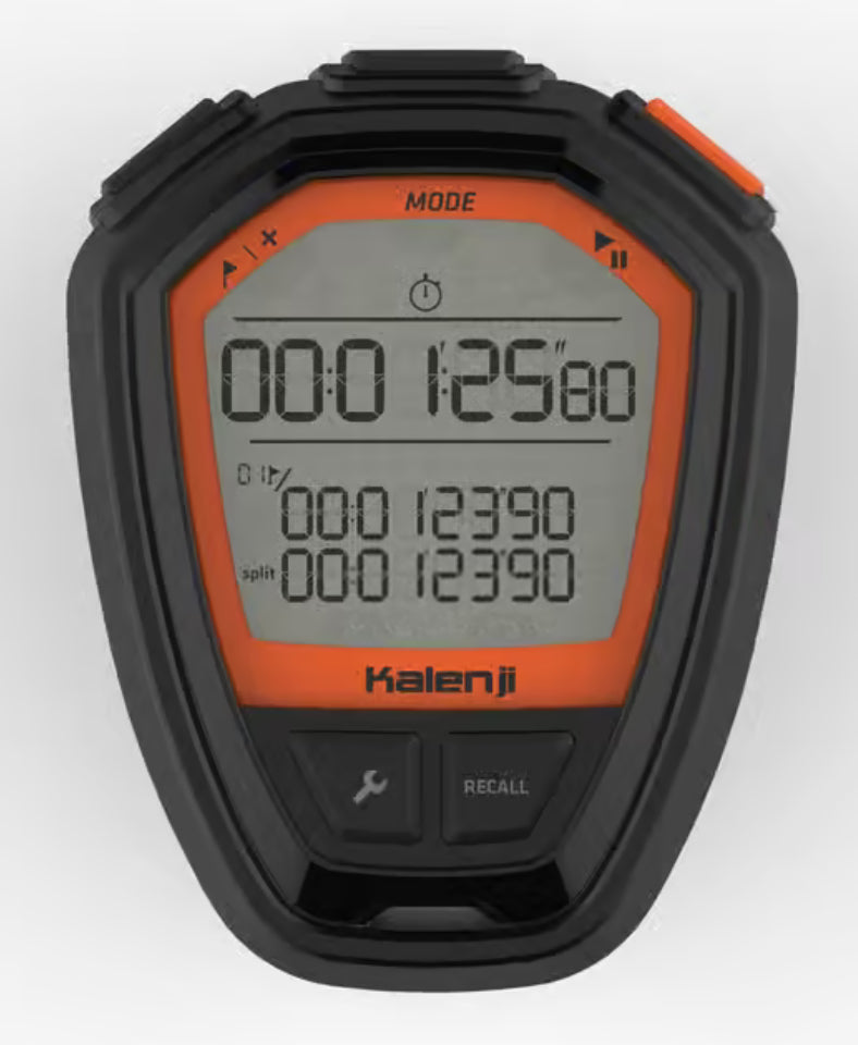 Cronómetro Kalenji 310 negro/naranja