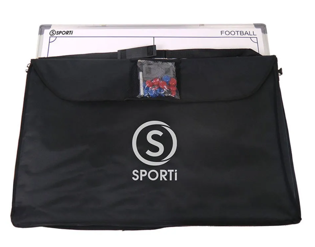 Pizarra Magnética de Coach de Fútbol con Bolsa de Transporte 60x90cm Sporti