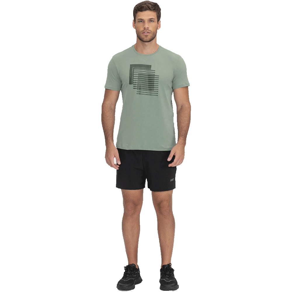 Playera Deportiva Geometric CO2 LIVE! Hombre 84347