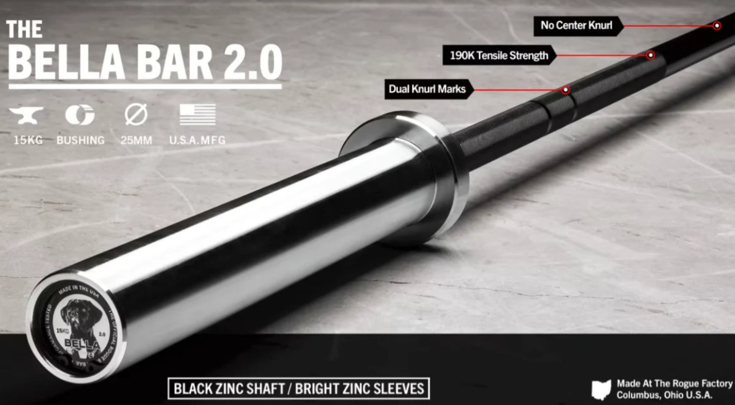 Barra Bella Bar 2.0 de 15kg ROGUE