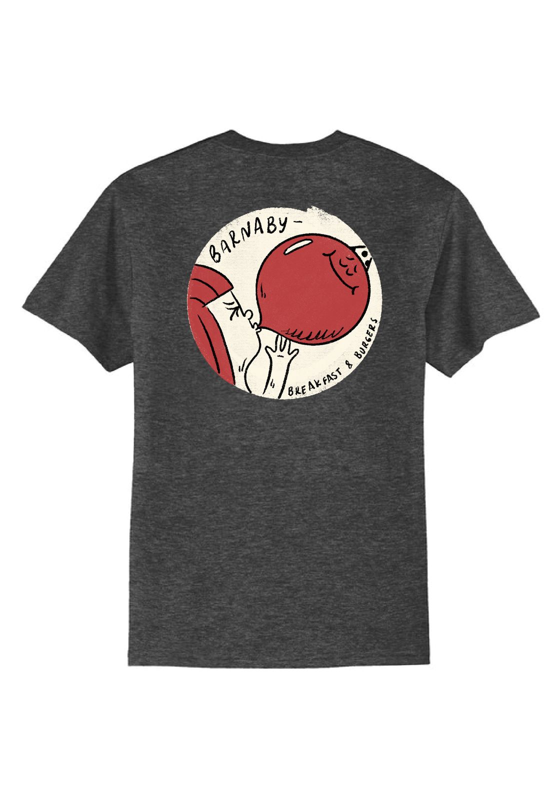 BARNABY DARK GRAY PING-PONG TEE