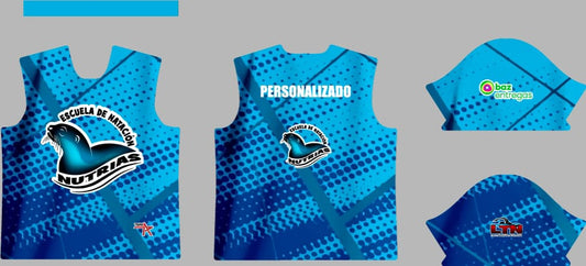 Playera Personalizada Escuela de Natación Nutrias