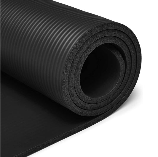 Tapete de Yoga Acolchado Negro