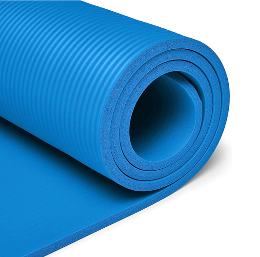 Tapete de Yoga Acolchado Azul