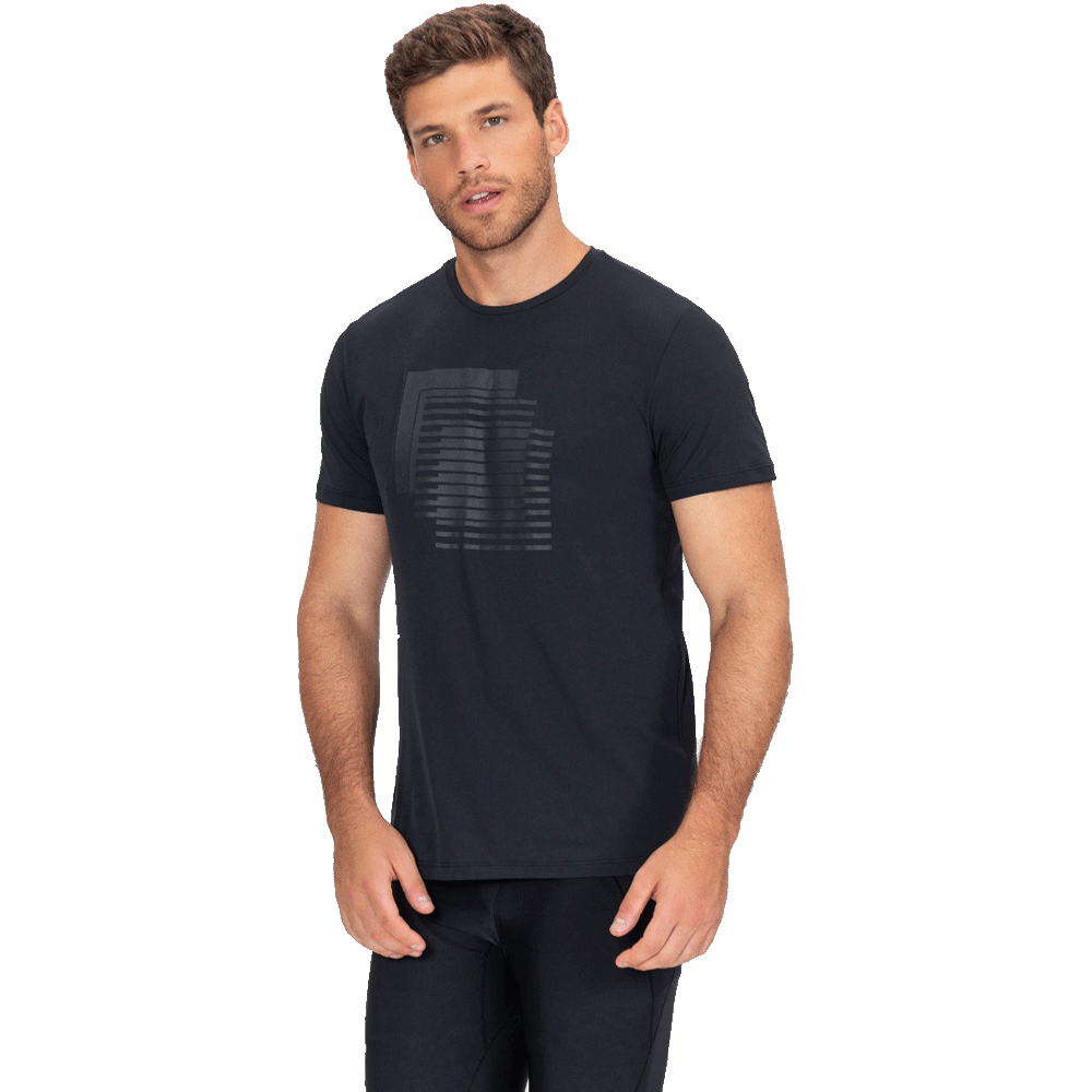 Playera Deportiva Geometric CO2 LIVE! Hombre 84347-2