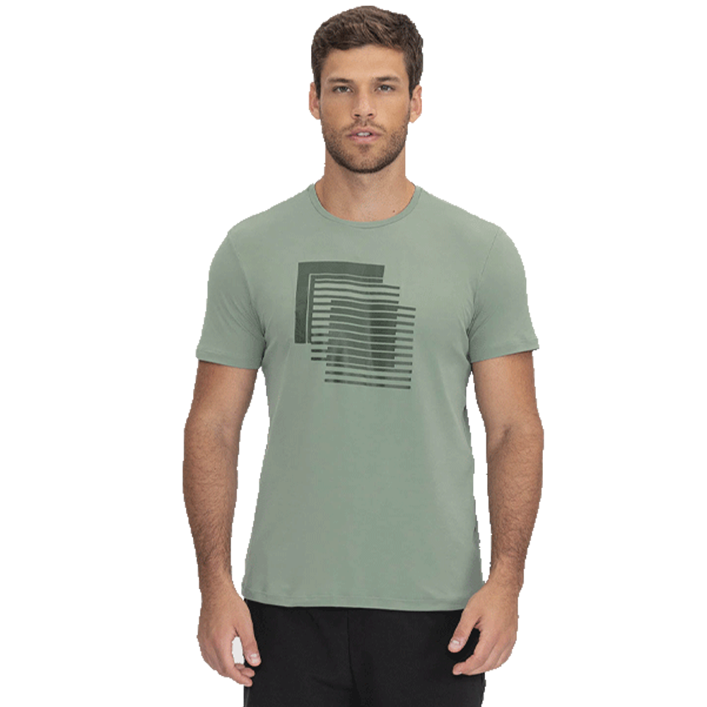 Playera Deportiva Geometric CO2 LIVE! Hombre 84347