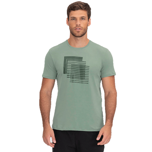 Playera Deportiva Geometric CO2 LIVE! Hombre 84347