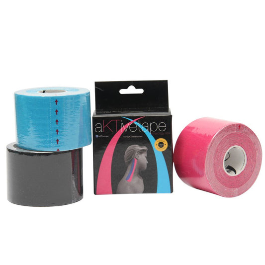 Las tiras Aktive Tape son elásticas contrario a los vendajes clásicos. Cuando un músculo se inflama, se hincha o se contrae debido a la fatiga, el espacio que queda entre la piel y el músculo se comprime, produciendo una restricción de flujo sanguíneo y la circulación linfática.   Esta compresión incide sobre los nociceptores (receptores de dolor) que están debajo de la piel, los que envían señales al cerebro, los que hacen que la persona sienta dolor. 