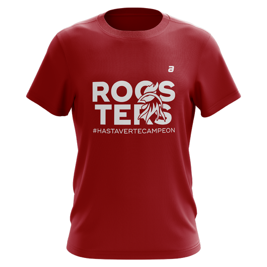 Playera Básica De Roosters Rugby Roja