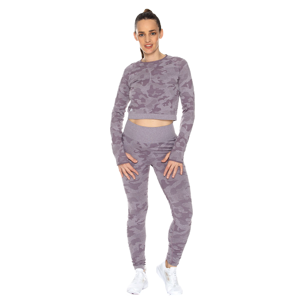 Set (Crop Top y Leggin) Seamless x UIN UINSET-11398-D