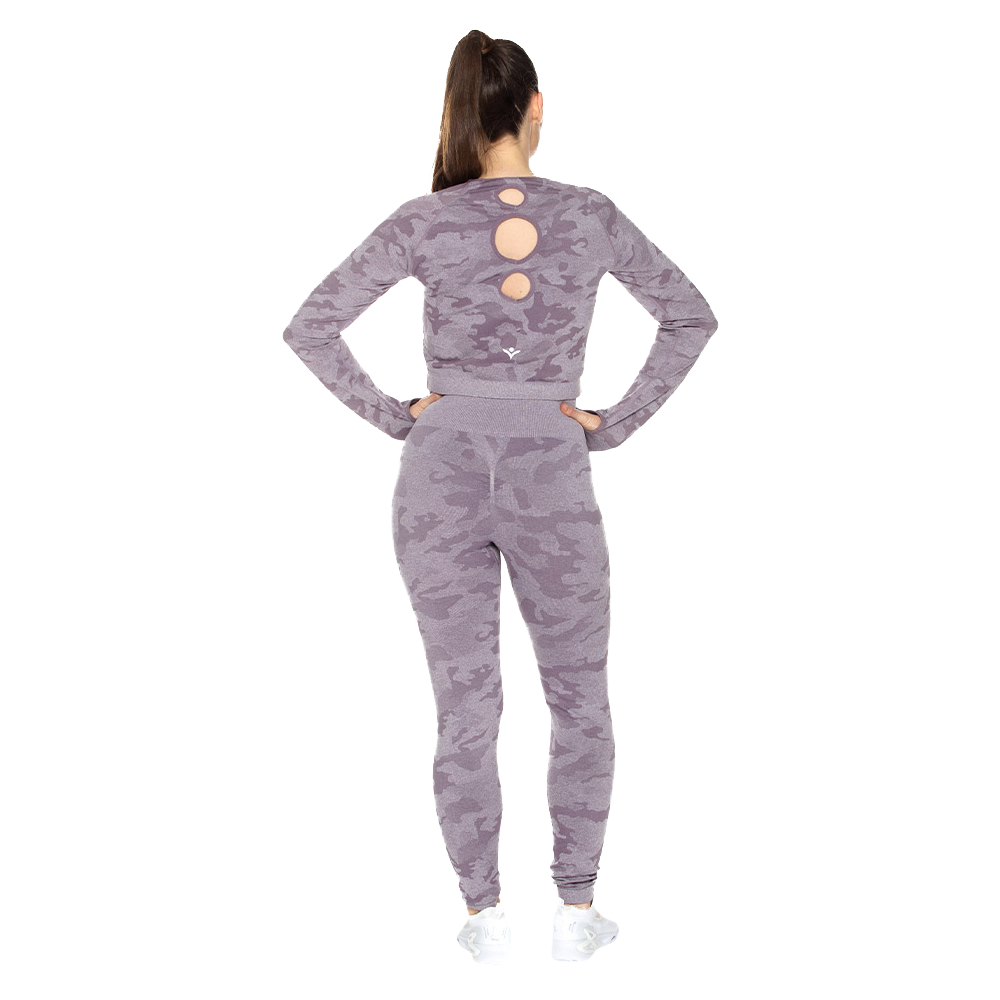 Set (Crop Top y Leggin) Seamless x UIN UINSET-11398-D