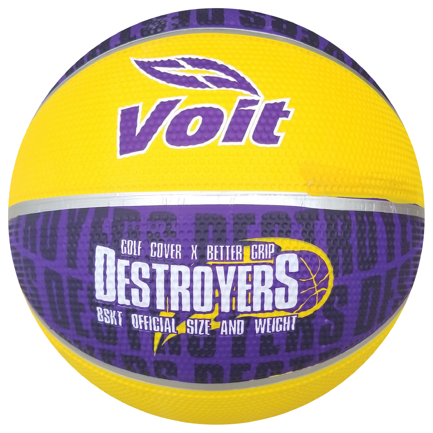 Balón Básquetbol Voit Destroyers No.7 Amarillo