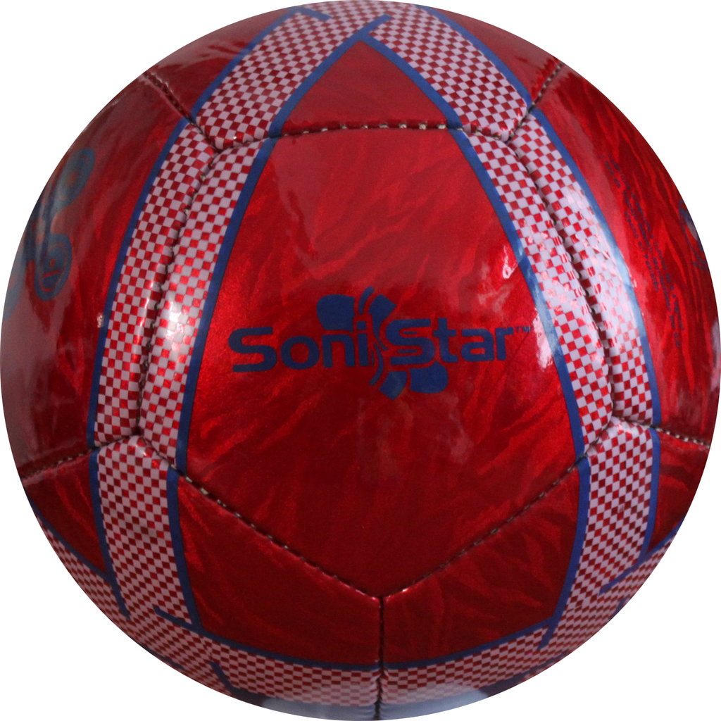Balón Fútbol Sonistar 12 Gajos Rojo