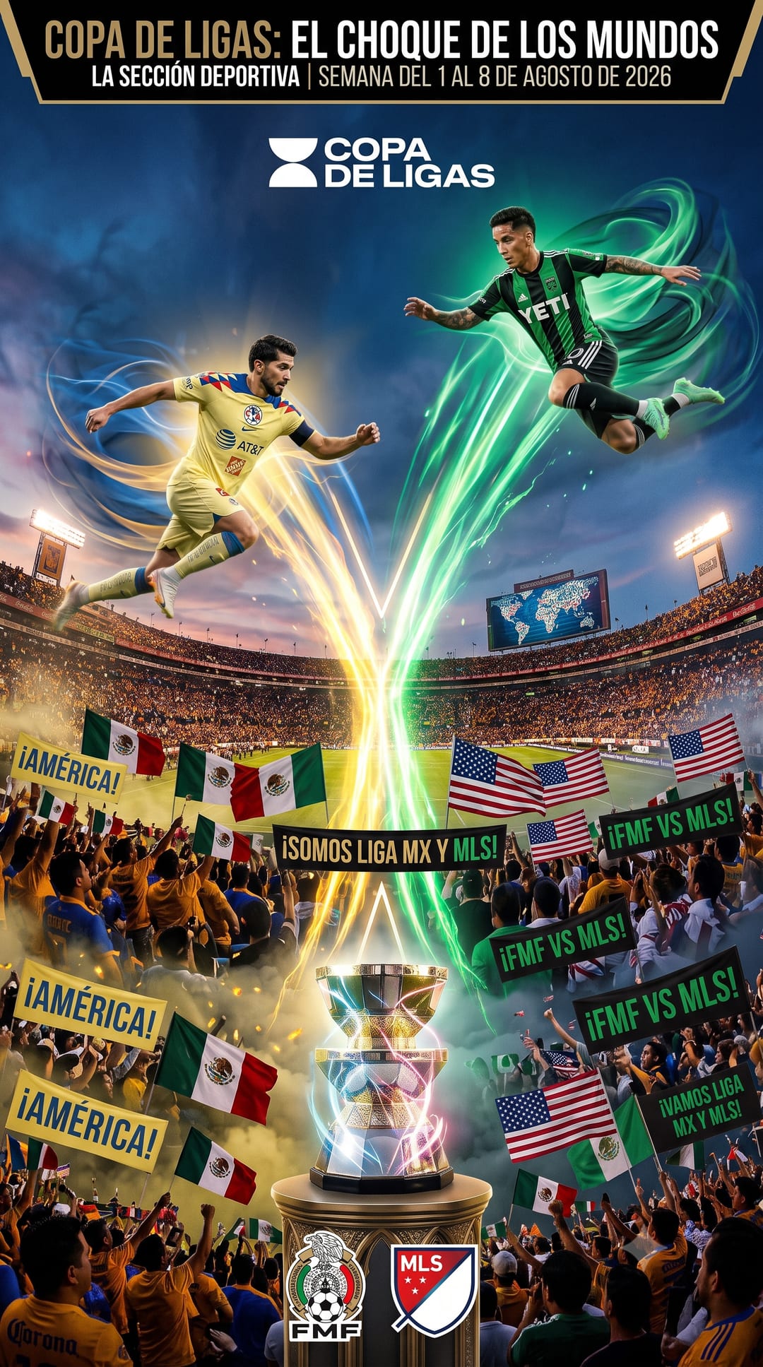 Copa de Ligas: El Choque de los Mundos — Liga MX vs MLS, semana del 1 al 8 de agosto de 2026